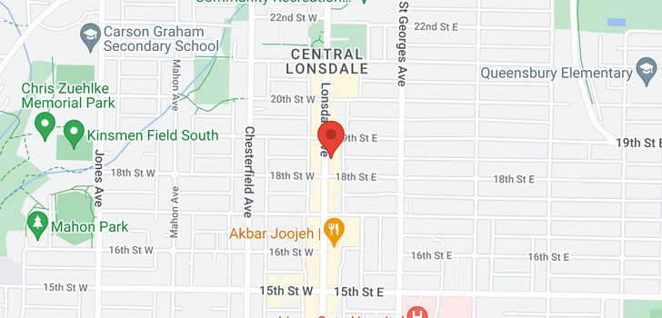 map of 1830 LONSDALE AVENUE
